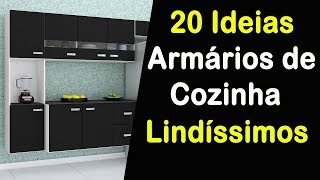 ARMÁRIO DE COZINHA PEQUENO E PLANEJADO  20 IDEIAS QUE VÃO DEIXAR SUA COZINHA LINDA [upl. by Hnah]