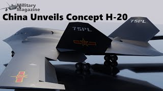 China Unveils First Concept of H20 Stealth Bomber Aiming to Compete with US B21 Raider [upl. by Virgina]