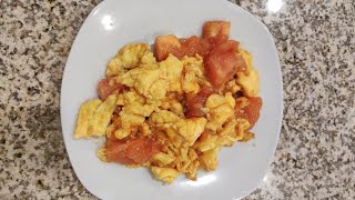 Life Skill Video Making Stirfried Tomatoes and Eggs [upl. by Porett807]