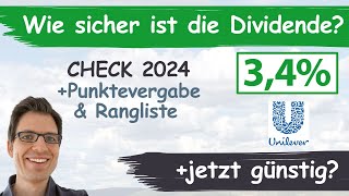 Unilever Aktienanalyse 2024 Wie sicher ist die Dividende günstig bewertet [upl. by Platon225]