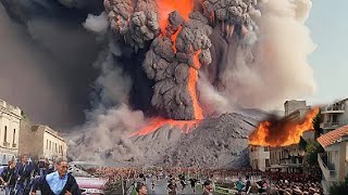 2 minutes ago in Sicily Italy Mount Etna erupted violently shocking the world [upl. by Remy]