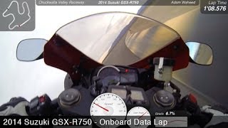 2014 Suzuki GSXR750 Onboard  2014 LH Shootout Lap  MotoUSA [upl. by Abagail128]