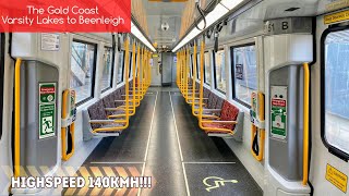 Queensland Rail Vlog 76 Gold Coast  Varsity Lakes to Beenleigh Highspeed [upl. by Elbas]