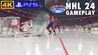 NHL 24 True Broadcast Gameplay on PlayStation 5 in 4K [upl. by Ynor644]