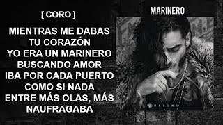 Maluma  Marinero letra♥♥♥♥ [upl. by Ednarb]