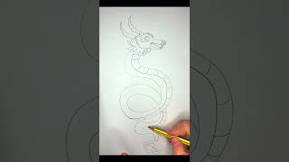 Vẽ con rồng đơn giản siêu dễ vẽ rồng cơ bản vẽ rồng năm mới Draw dragon cute [upl. by Charmain]