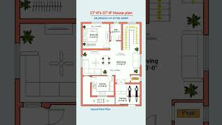 27x37 house plan floorplan homedesign [upl. by Zednanreh]