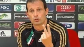 INCREDIBILE SFOGO DI ALLEGRI quotLa nostra difesa fa cagarequot [upl. by Origra]