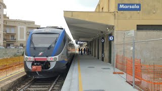 Treno  lavori nella stazione di Marsala [upl. by Aihtnyc]