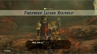 How To Get Fireproof Gear  Zelda BotW  Free Flambreaker Armor Side Quest [upl. by Babb802]