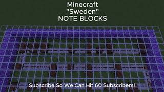 Minecraft Sweden In Note Block Form [upl. by Lrak]