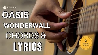 Oasis  Wonderwall chords amp lyrics [upl. by Alene419]