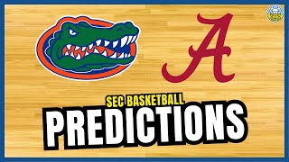 Florida vs Alabama PREDICTION  2024 SEC Basketball Predictions [upl. by Alym]