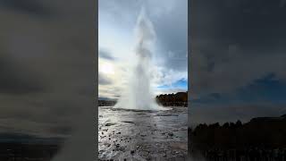 The Spectacular Geysir prior to eruption in slow motion travel greatgeysir [upl. by Enelloc]