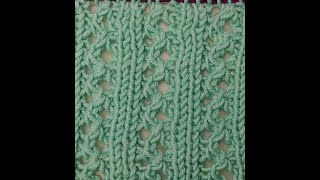 Double lace rib stitch pattern [upl. by Gnurt]