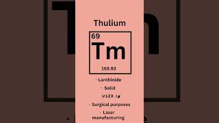 Thulium  Elements series part sixtynine 🧪 science stem learning [upl. by Dominik938]