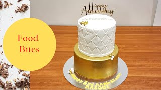 how to use edible paint on cakes  luster dust cake decorating [upl. by Acimot]