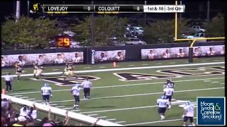 Colquitt High School RB Javonta Woods 53 yd TD run [upl. by Wollis]