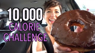 10000 CALORIE CHALLENGE  FIT GIRL VS FOOD  EPIC CHEAT DAY [upl. by Atilrac]