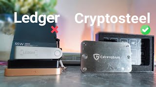 รีวิว Hardware Wallet amp แผ่นเหล็กเก็บ Seed Phrase Cryptosteel หาใช้ก่อนจะสายเกินไป Ledger Nano X [upl. by Buddie]