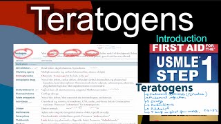 Teratogens Introduction in HindiUrdu by first aid for USMLE step 1 [upl. by Haerdna]