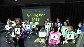 Spelling Bee 2017  Claymont [upl. by Nodlew]