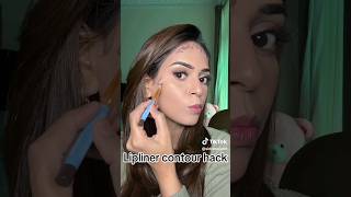 Lip liner Contour Hack❤viral trending shorts youtube youtubeshorts makeup [upl. by Justina784]