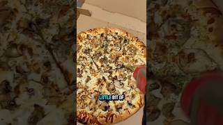 This HOMEMADE ALFREDO SAUCE is fire 🤯🔥🔥 White Truffle Pizza  shorts food mukbang [upl. by Darrell]