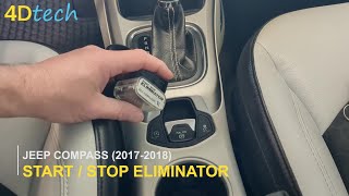 Jeep Compass DISABLE Auto StartStop Feature  Turn ON and OFF permanently 20172018 [upl. by Nedmac]