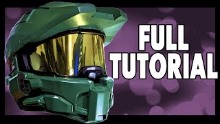 How To Make A Master Chief Helmet 3D Printed Halo Helmet Tutorial haloinfinite masterchief [upl. by Nitsirt926]