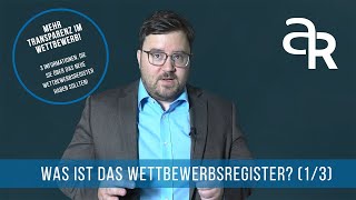 Wettbewerbsregister  Was ist das [upl. by Mittel627]