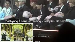 Taehyung BTS Jennie BLACKPINK Real Moments GDA 2K18 [upl. by Adele293]