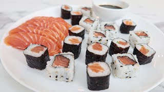 COMO FAZER SUSHI EM CASA NA QUARENTENA  Nandu Andrade [upl. by Euqinimod]