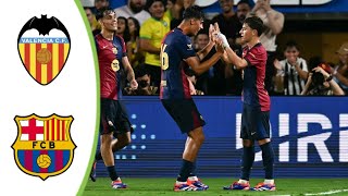 Valencia vs Barcelona  Extended Highlights amp All Goals 2024 HD [upl. by Clementi]