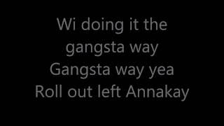 Gangsta Way Popcaan Lyrics on screen [upl. by Aranahs]