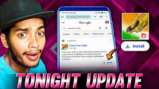 TONIGHT UPDATE  FREE FIRE INDIA 2 GOOD NEWS 🇮🇳 [upl. by Atilol]