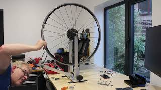 New Wheel Truing Stand A Giant spoke problem [upl. by Amir310]