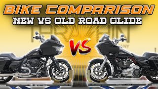 HarleyDavidson Road Glide Bike Comparison  New vs Old Is The 2024 Better [upl. by Nnylylloh]