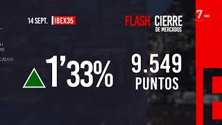 Flash Cierre de Mercados 14092023 [upl. by Lazos]