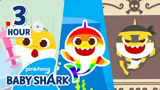 Baby Shark BEST Episodes 3hr  Compilation  Story and Song for Kids  Baby Shark Official [upl. by Lenka]