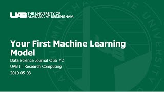 Your First Machine Learning Model DSJC002 [upl. by Malarkey]