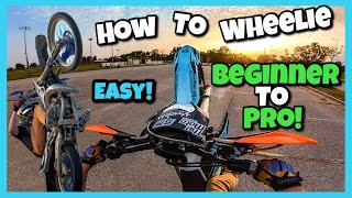 How To Wheelie a DIRT BIKE or Any Motorcycle 8 EASY Steps From BEGINNER To PRO And Tips [upl. by Kung]