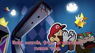 The Fanged Fastener Stapler WITH LYRICS  Paper Mario The Origami King Cover  Reversed [upl. by Aicilf]