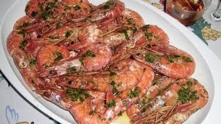 Como hacer gambas al horno [upl. by Eeb]