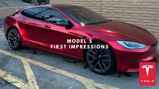 2024 Tesla Model S First Impressions From a Model 3 amp Y Owner [upl. by Farl]