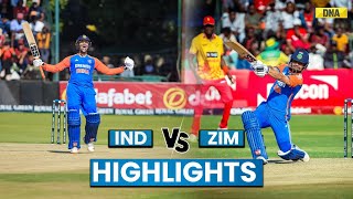 IND Vs ZIM Highlights 2nd T20 Abhishek Sharma Hits Century India Beat Zimbabwe By 100 Runs [upl. by Eudoca686]