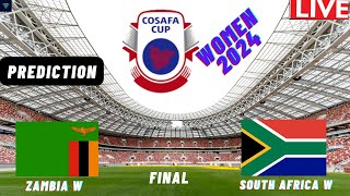 Zambia vs South Africa FINAL COSAFA Womens Cup 2024 [upl. by Airahcaz]