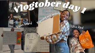 Vlogtober Day 1  Lock in with me for Q4  bullet journal setup amp Self care pickups [upl. by Marquez]