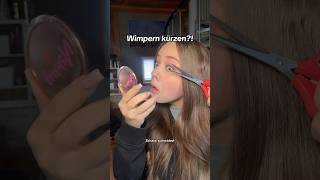 Anzeige ICH kürze meine WIMPERN🥲🫨shortvideocouplecomedyfreundin funny wimpern wimpernserum [upl. by Werra]