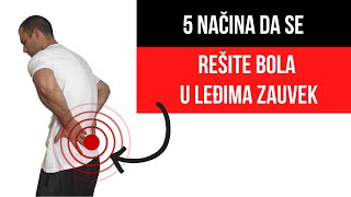 DISKUS HERNIJATOP 5 VEŽBI DA IZLEČITE BOL U LEĐIMA ZAUVEK [upl. by Wrennie]